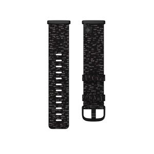 Fitbit -  Versa 3 & Sense Woven Band Small - Charcoal Charcoal